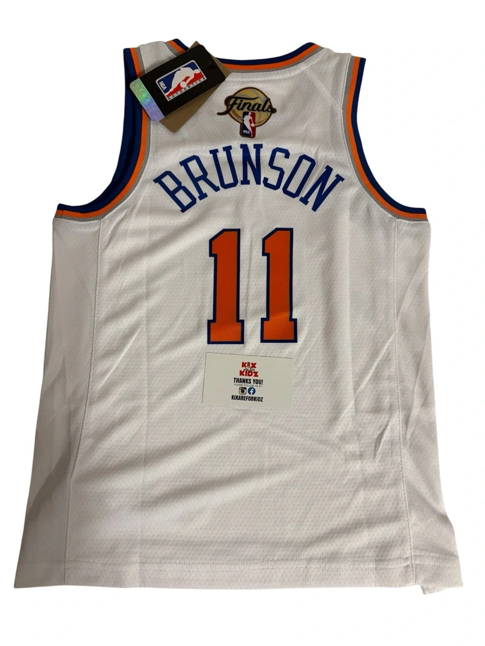 Kids Knicks Jersey with Finals Patch - Jalen Brunson #11